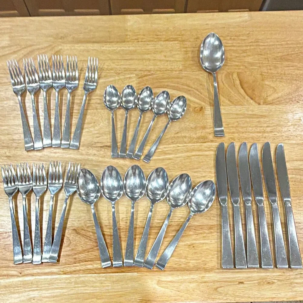 Lyon New Charm Stainless Steel Flatware Set 29 pieces